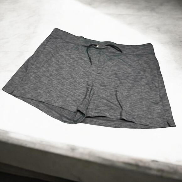 Athleta Womens Shorts Sz L Gray Short Athletic Drawstring - Picture 1 of 6